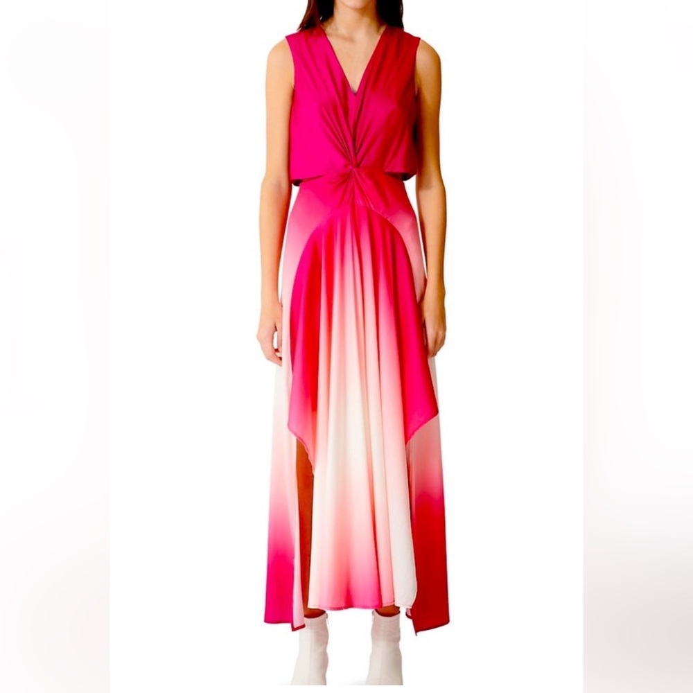 Maje Fuchsia Scarf Dress, size 36/Small (Originally $415, never worn)